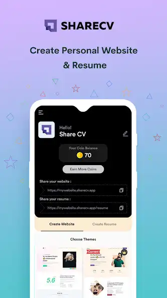 Play Share CV: Website Resume Maker  and enjoy Share CV: Website Resume Maker with UptoPlay