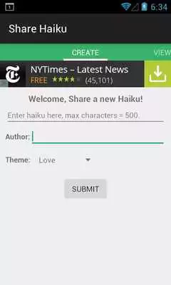 Play Share Haiku