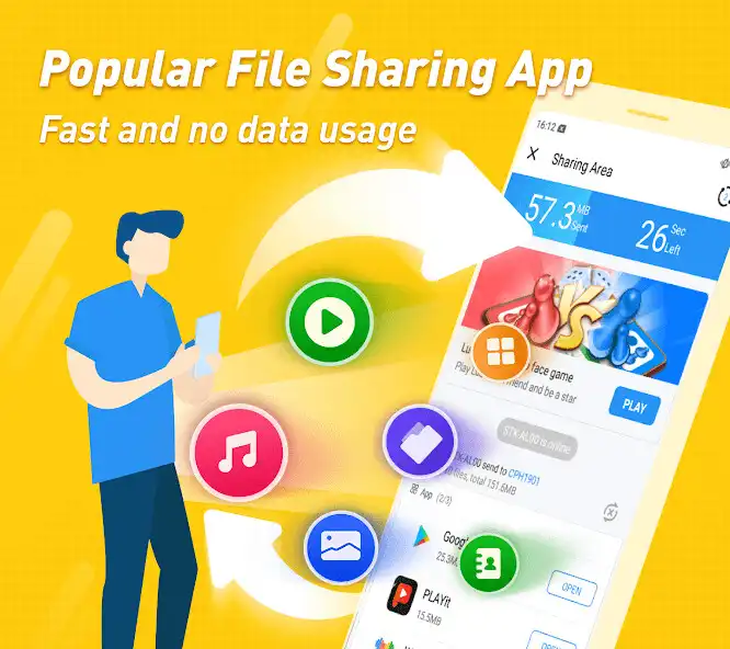 Play Share Karo: File Transfer App  and enjoy Share Karo: File Transfer App with UptoPlay