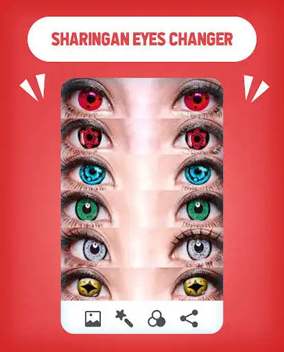 Play Sharingan Eyes Changer - Sharingan Camera Effect  and enjoy Sharingan Eyes Changer - Sharingan Camera Effect with UptoPlay