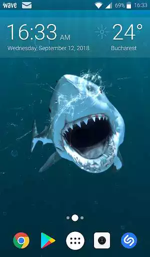 Play Shark Attack Animated Keyboard + Live Wallpaper as an online game Shark Attack Animated Keyboard + Live Wallpaper with UptoPlay