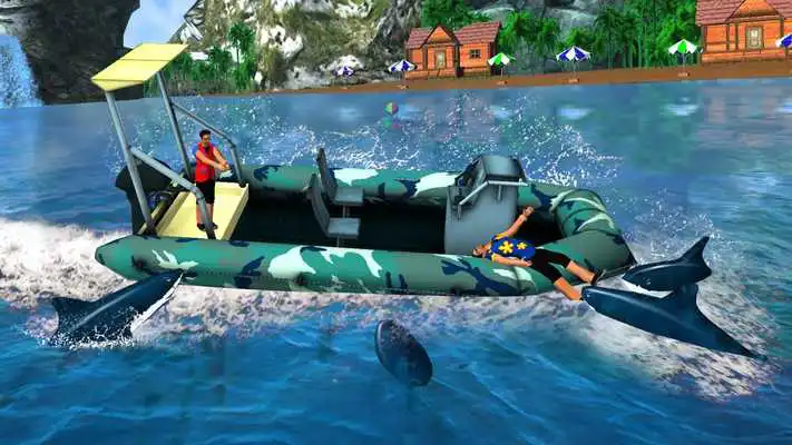 Play Shark Attack Game - Blue whale sim