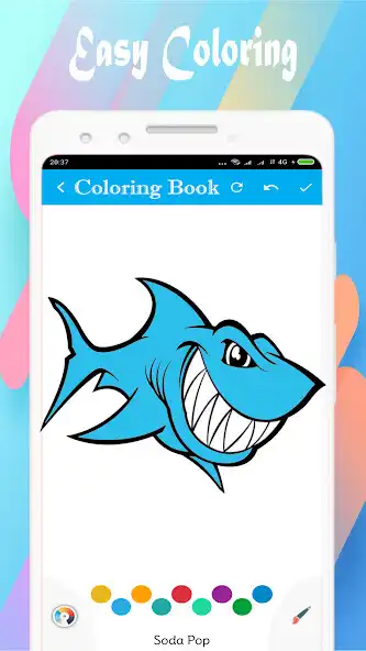Play Shark Coloring Book as an online game Shark Coloring Book with UptoPlay