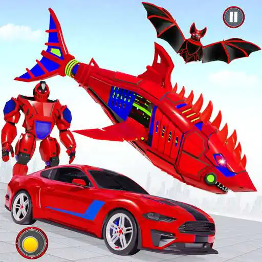 Spill Shark Robot Car Transform Game APK