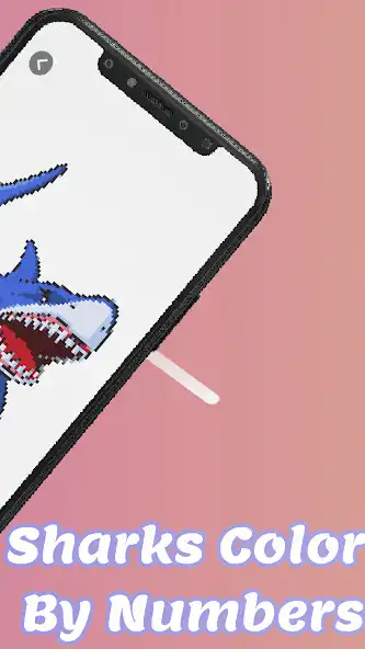 Sharks Color By Numbers -Hungry Pixel Art Coloring online game with ...