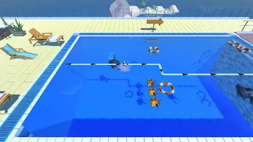 Play Sharks in the pool  and enjoy Sharks in the pool with UptoPlay