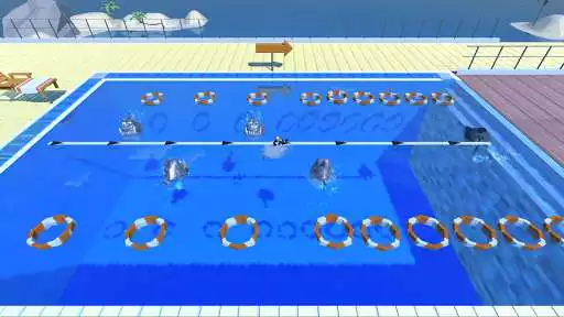 Play Sharks in the pool as an online game Sharks in the pool with UptoPlay