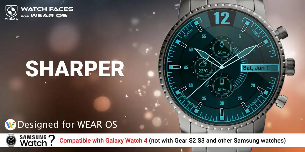Play Sharper Watch Face  and enjoy Sharper Watch Face with UptoPlay