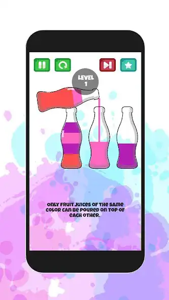 Play Shashas JuiceBar Color Puzzle as an online game Shashas JuiceBar Color Puzzle with UptoPlay