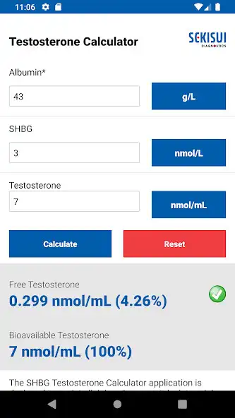Play SHBG/Testo Calculator as an online game SHBG/Testo Calculator with UptoPlay