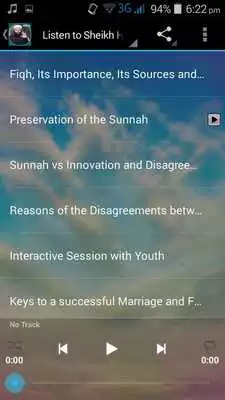 Play Sheikh Hatam Al-haj MP3Lecture