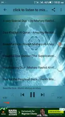 Play Sheikh Mishary Alafasy Dua mp3.
