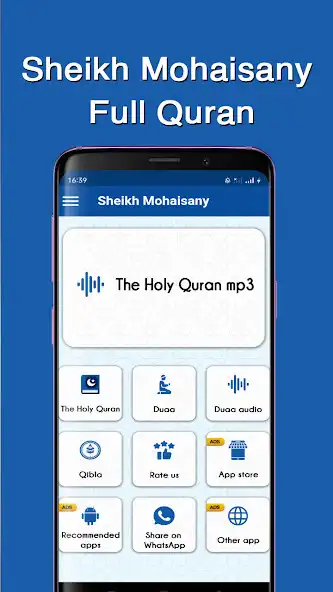 Play sheikh mohaisany Full Quran  and enjoy sheikh mohaisany Full Quran with UptoPlay