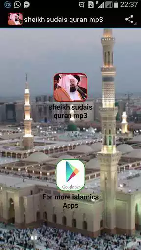 Play APK sheikh sudais quran mp3  and enjoy sheikh sudais quran mp3 with UptoPlay com.andromo.dev490583.app456082
