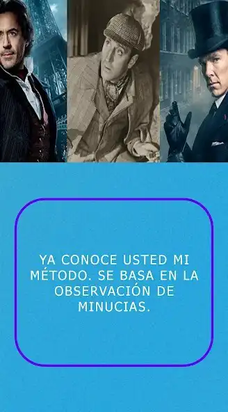 Play Sherlock Holmes frases as an online game Sherlock Holmes frases with UptoPlay