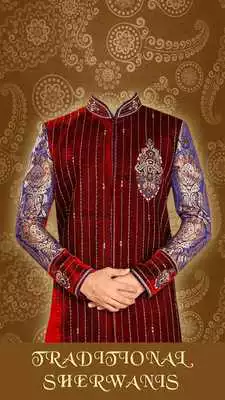 Play Sherwani Photo Suit Editor - Sharwani Dress Design