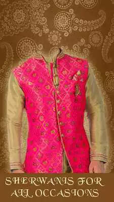Play Sherwani Photo Suit Editor - Sharwani Dress Design