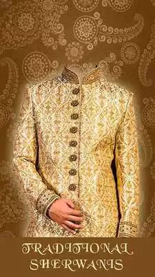 Play Sherwani Photo Suit Editor - Sharwani Dress Design