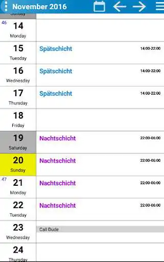 Play Shift Planer Lite