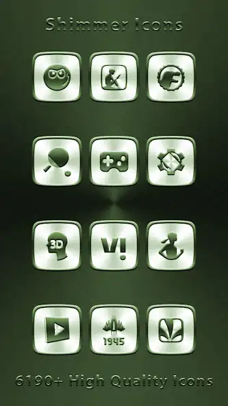 Play Shimmer Green Metallic Icons as an online game Shimmer Green Metallic Icons with UptoPlay