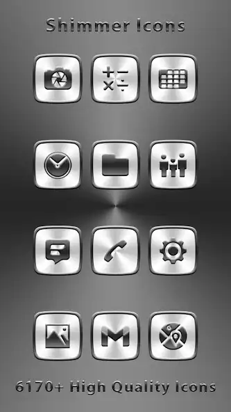 Play Shimmer Silver Metallic Icons  and enjoy Shimmer Silver Metallic Icons with UptoPlay