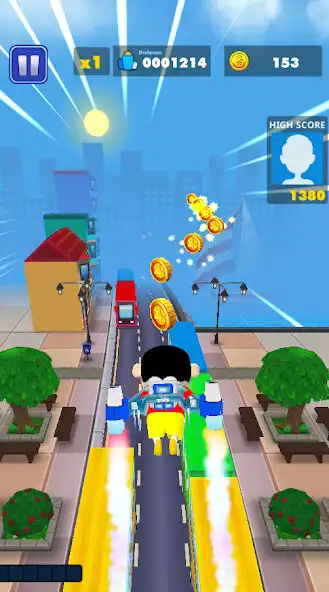 Play Shinchan 3D Challenge as an online game Shinchan 3D Challenge with UptoPlay
