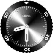 Free play online Shine Analog Clock Widget APK