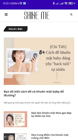 Play Shineme - Sức khỏe - Làm đẹp as an online game Shineme - Sức khỏe - Làm đẹp with UptoPlay