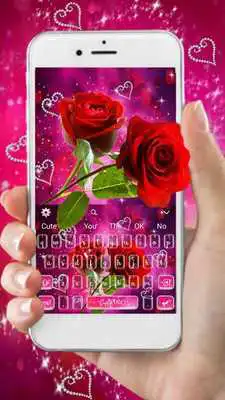 Play Shine Red Rose Love Keyboard