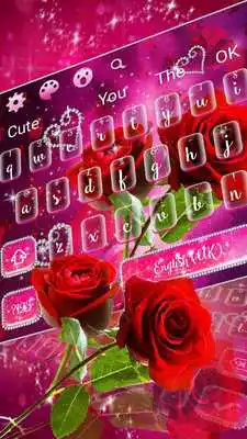 Play Shine Red Rose Love Keyboard
