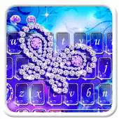 Free play online Shining blue Rose Keyboard Theme APK