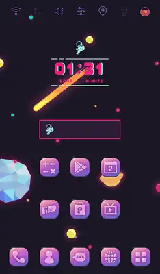 Play Shining Violet Icon Pack
