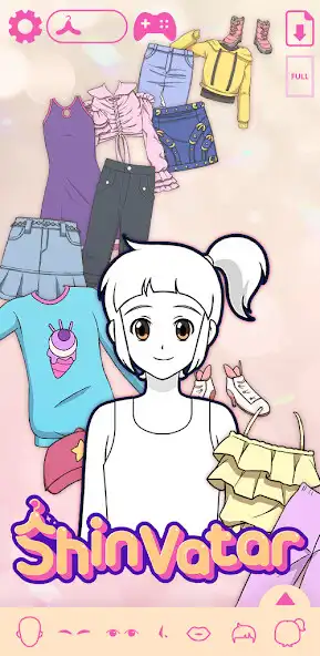 Play ShinVatar: K-pop style mini-me as an online game ShinVatar: K-pop style mini-me with UptoPlay