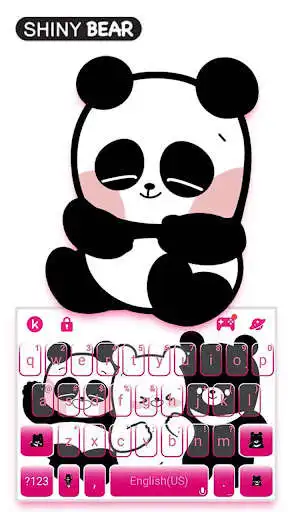Play Shiny Bear Keyboard Theme as an online game Shiny Bear Keyboard Theme with UptoPlay