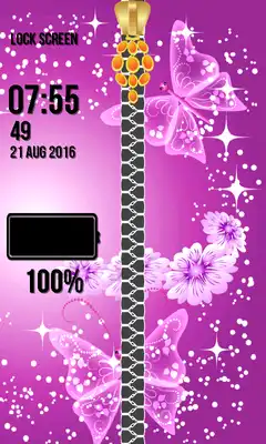 Play Shiny Butterfly Lock Screen