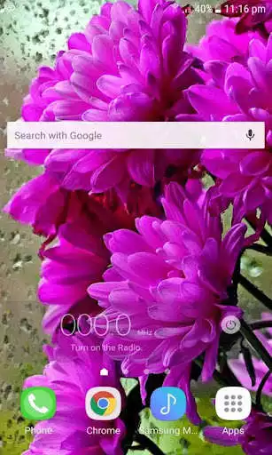 Play Shiny Flowers Live Wallpaper