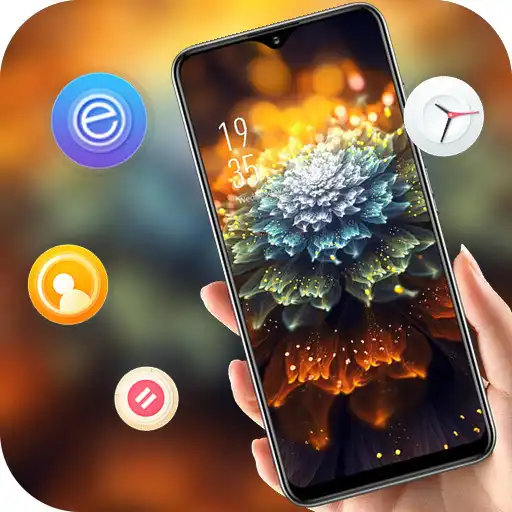 Play Shiny Golden Beautiful Flower theme APK