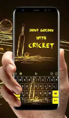 Play Shiny Golden Cricket Keyboard Theme Play Shiny Golden Cricket Keyboard Theme