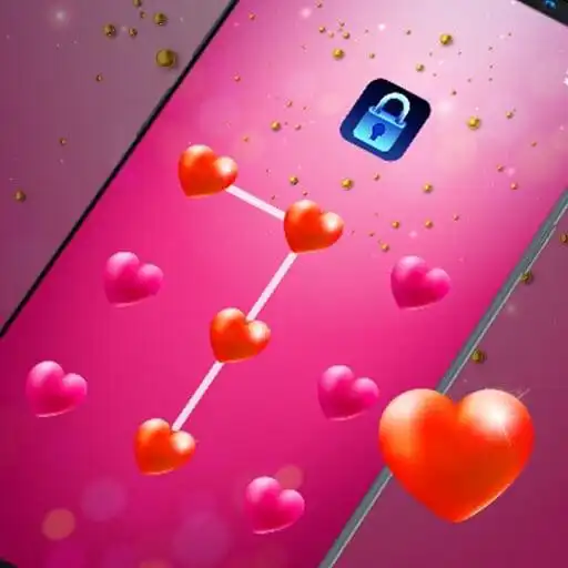 Play Shiny Heart - App Lock Master Theme APK