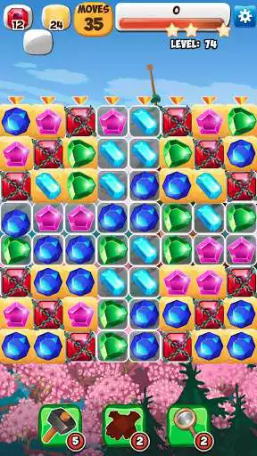 Play Shiny Jewels Match 3 as an online game Shiny Jewels Match 3 with UptoPlay