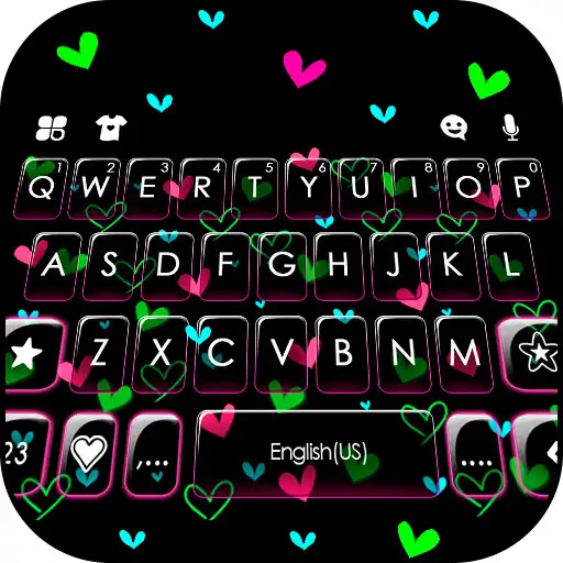 Play Shiny Neon Hearts Theme APK Play Shiny Neon Hearts Theme APK