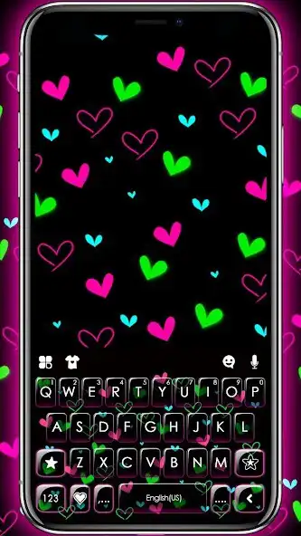Play Shiny Neon Hearts Theme  and enjoy Shiny Neon Hearts Theme with UptoPlay