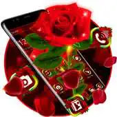 Free play online Shiny Red Rose Theme APK