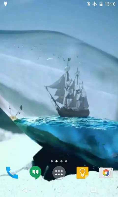 Play Ship in Bottle Live Wallpaper