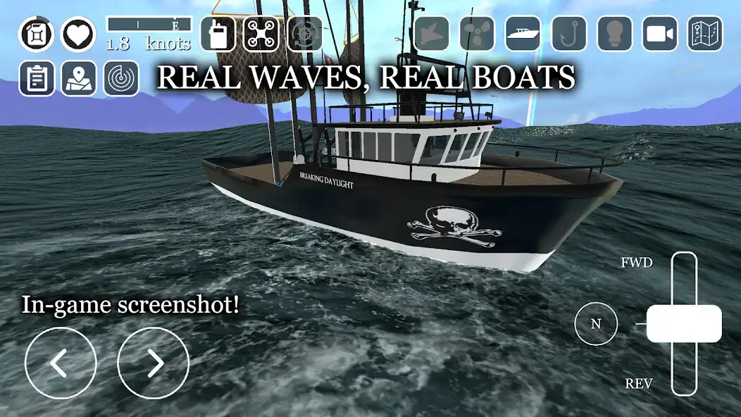 Play Ship Simulator: Fishing Game as an online game Ship Simulator: Fishing Game with UptoPlay