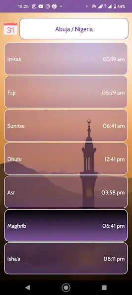 Play SHISIC Ramadan Timing Imsakiya as an online game SHISIC Ramadan Timing Imsakiya with UptoPlay