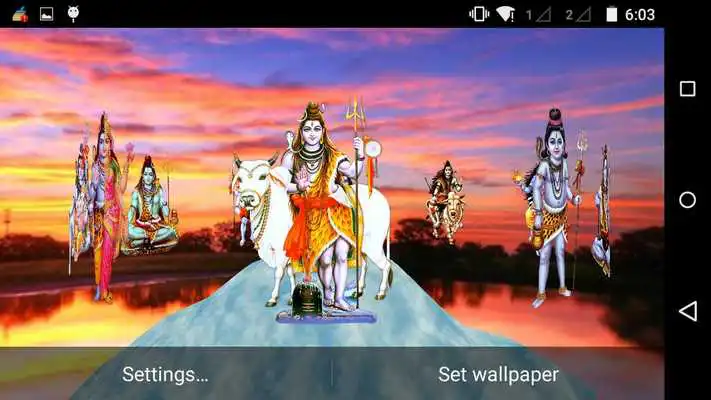 Play Shiva 3D Live Wallpaper