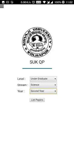 Play APK Shivaji University Previous Question Papers  and enjoy Shivaji University Previous Question Papers with UptoPlay com.jagtechno.sukqp