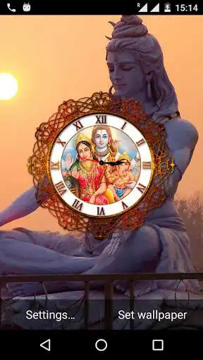 Play Shiv Ji Clock Live Wallpaper  and enjoy Shiv Ji Clock Live Wallpaper with UptoPlay