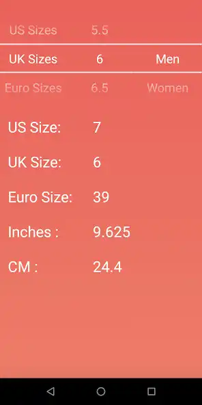 Play Shoe  clothes Size Converter as an online game Shoe  clothes Size Converter with UptoPlay